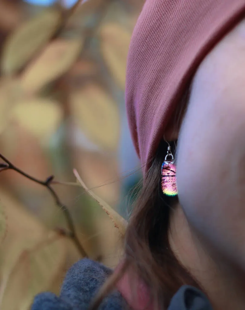 Stunning Dusky Pink Earrings, Pink