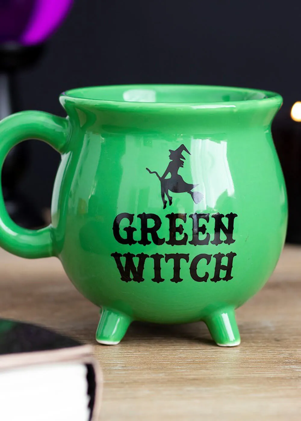 Succubus Home Green Witch Cauldron Cup Mug Green