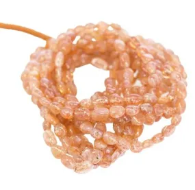 Sunstone Beads Oval Shape Small