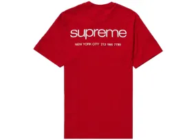 Supreme NYC Tee Red