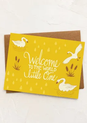 Swans Welcome Baby Card