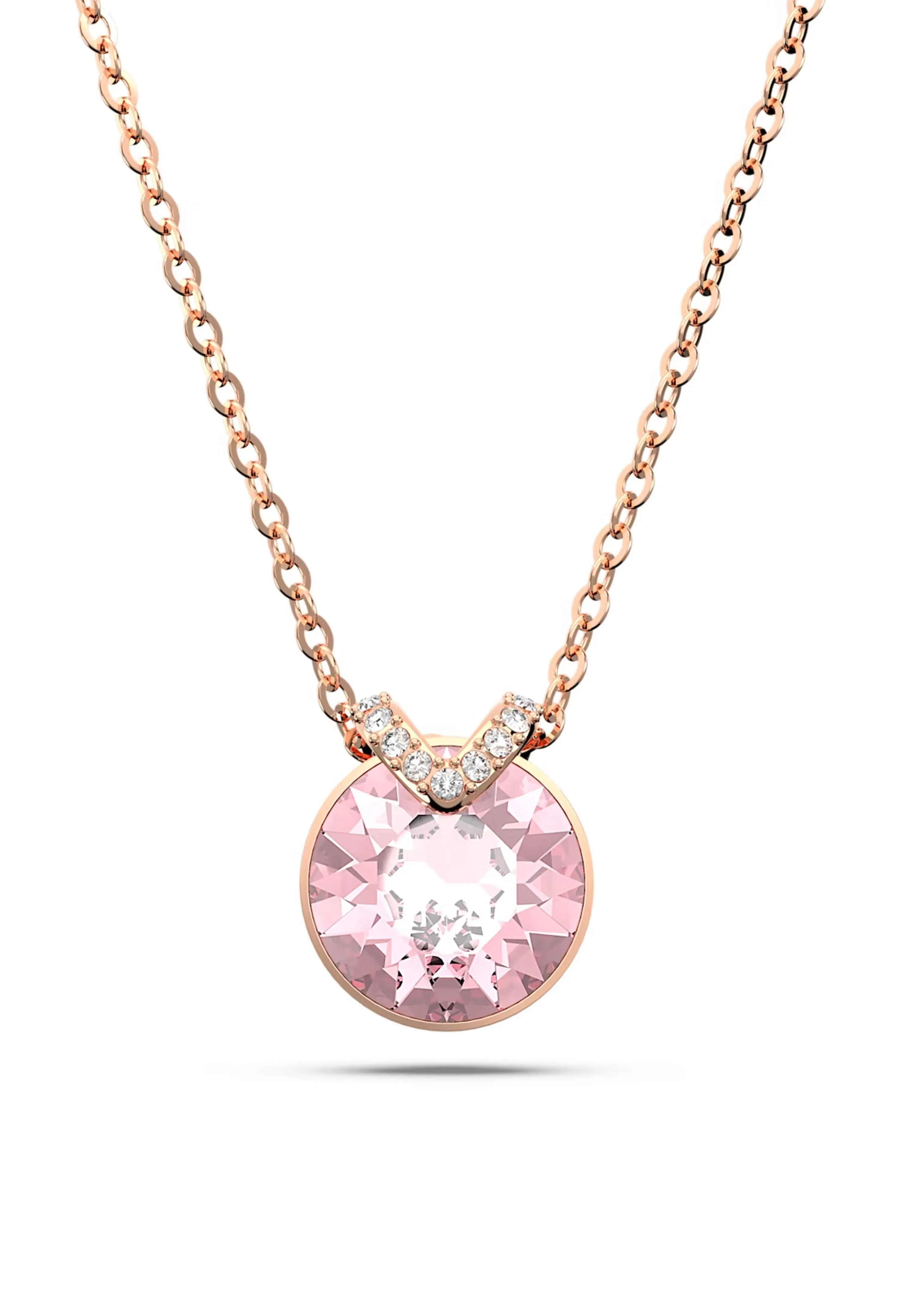 Swarovski Bella V Pink Pendant Rose Gold Plated