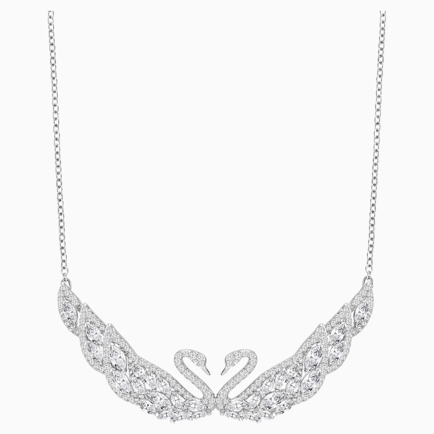 Swarovski SWAN LAKE NECKLACE, White, Rhodium -5201962