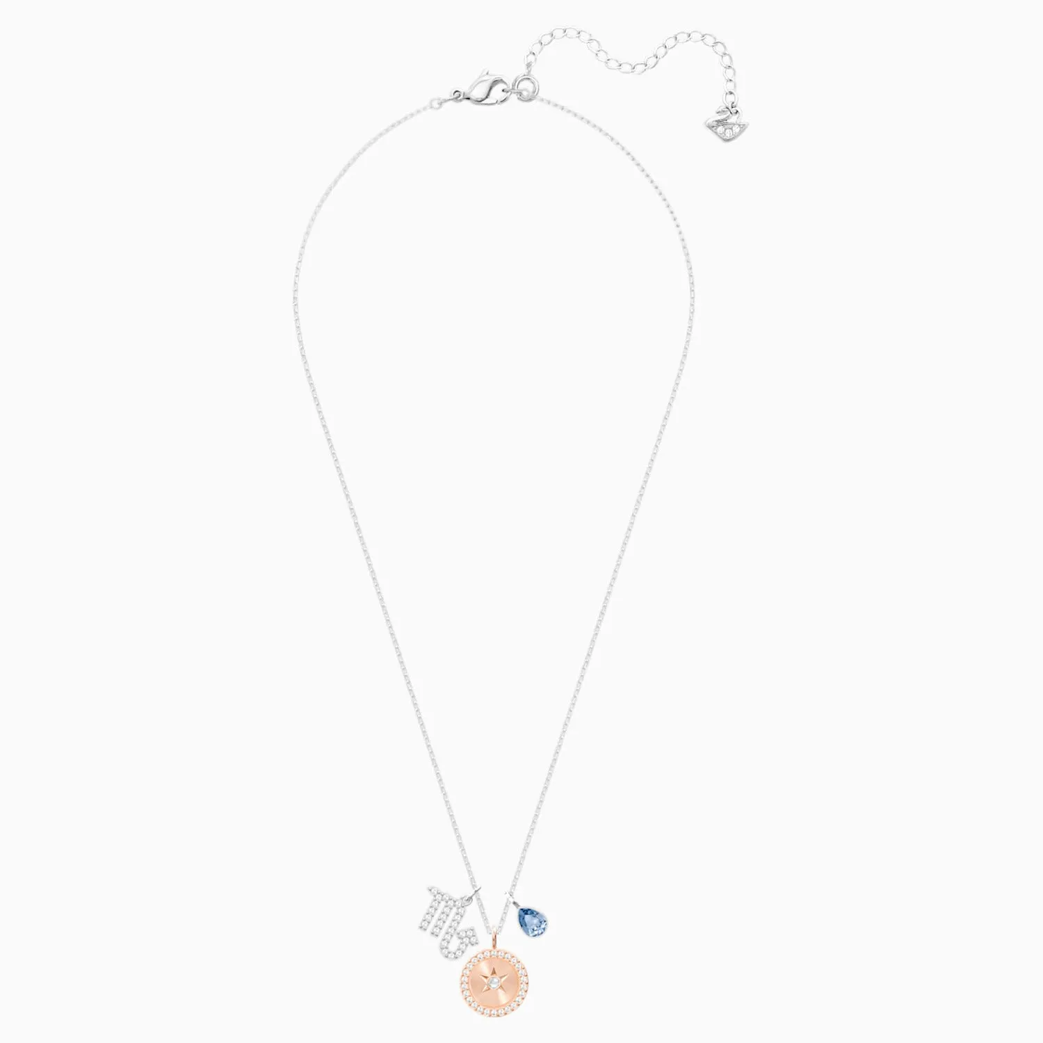 Swarovski Zodiac Pendant SCORPIO, Blue, Rhodium Plating -5349222