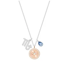 Swarovski Zodiac Pendant SCORPIO, Blue, Rhodium Plating -5349222