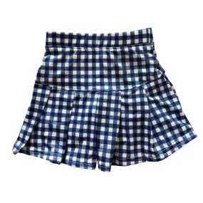 Tennis Skort - Navy Gingham