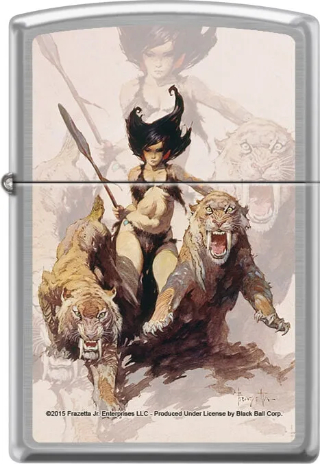 The Huntress Zippo Lighter by Frank Frazetta