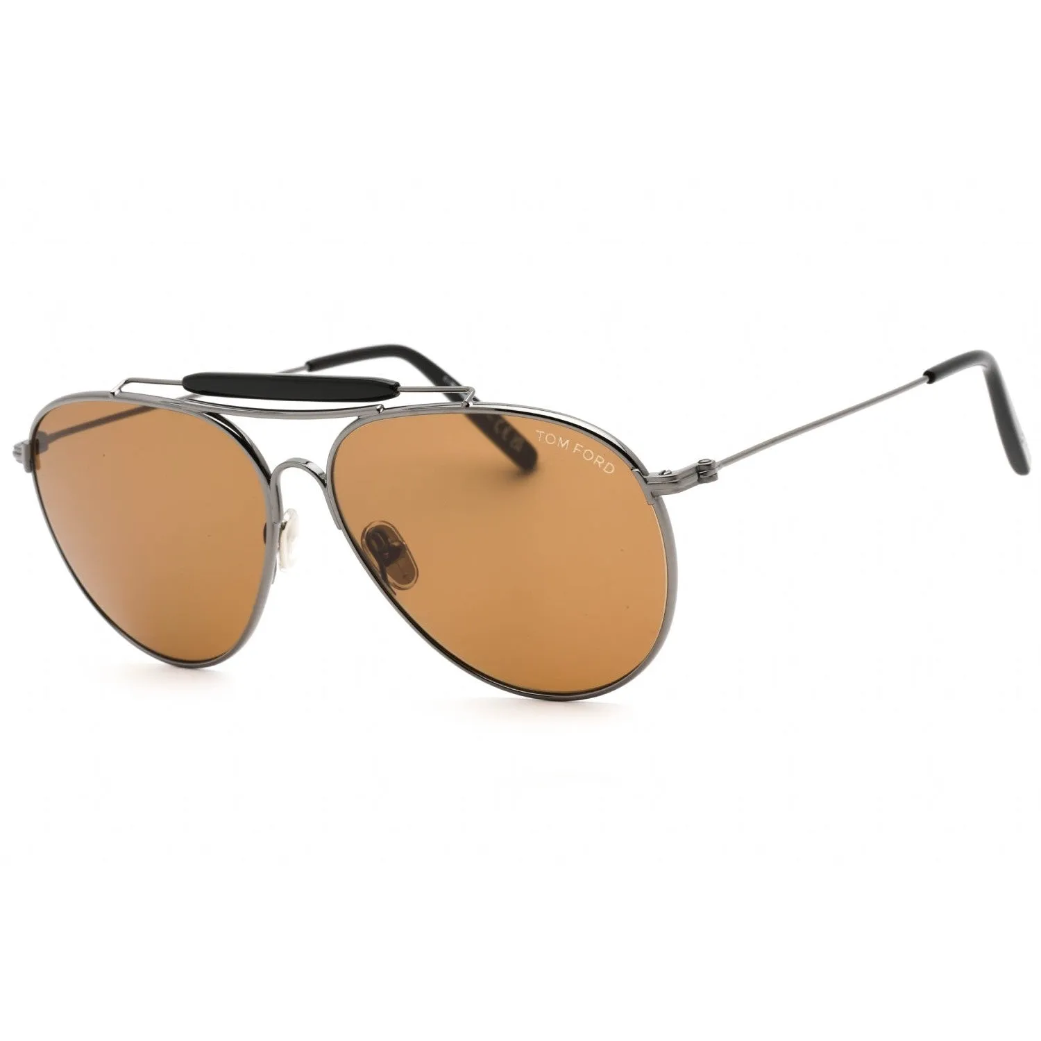 Tom Ford FT0995 Sunglasses Shiny Gunmetal / Brown