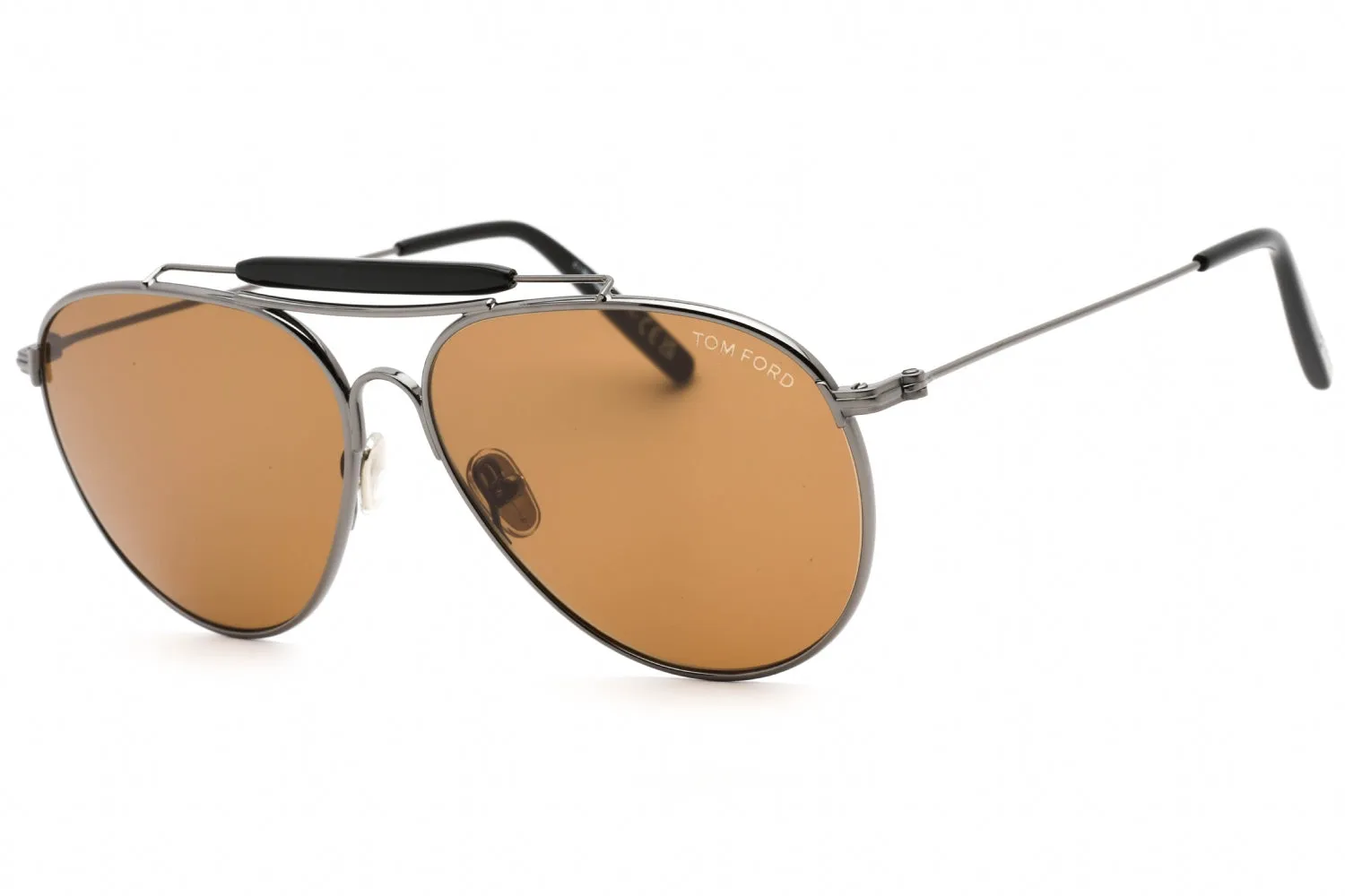 Tom Ford FT0995 Sunglasses Shiny Gunmetal / Brown