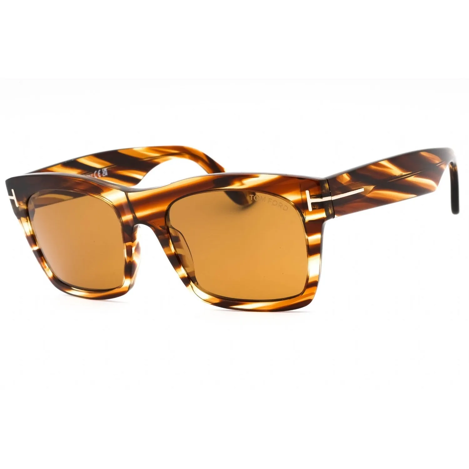 Tom Ford FT1062 Sunglasses Striped Brown