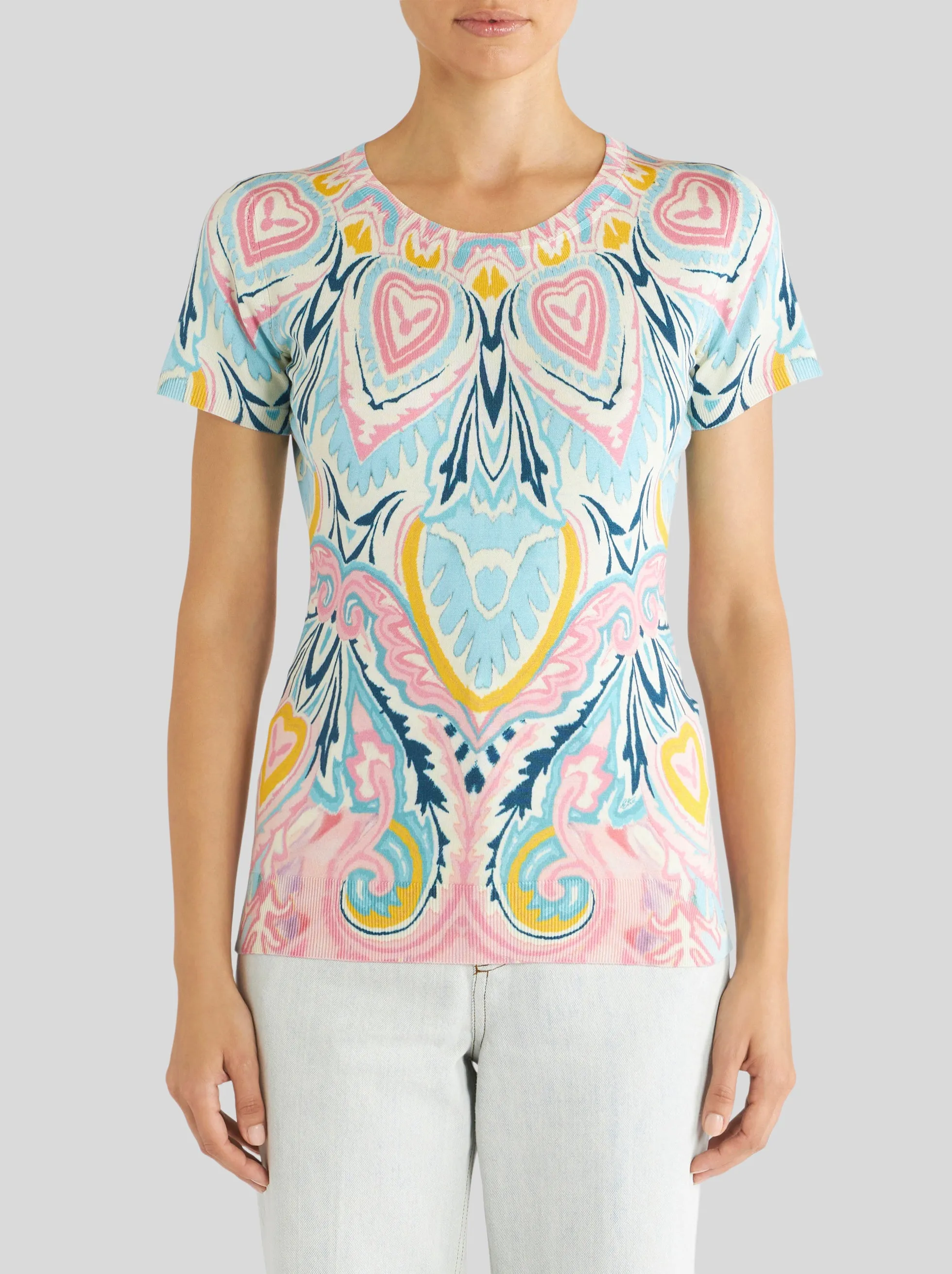 Top - Turquoise/Pink/Yellow