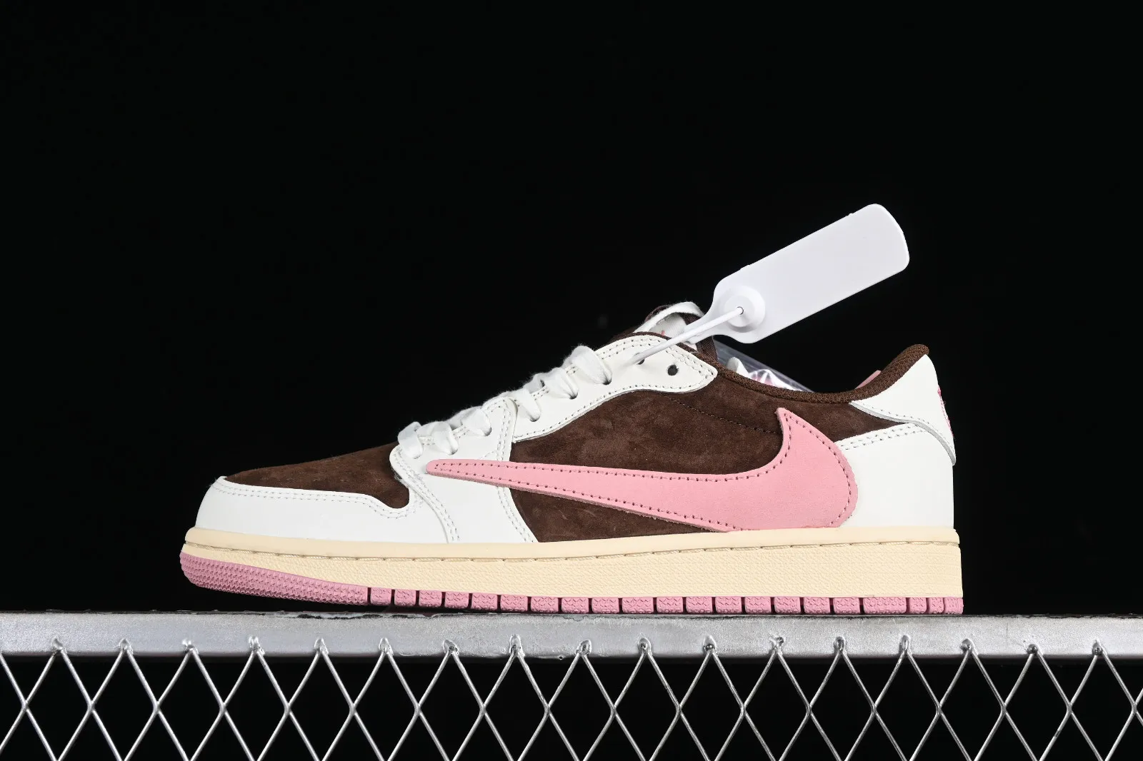 Travis Scott x Air Jordan 1 Low OG Dark Pony Pink Oxford DZ4137-206