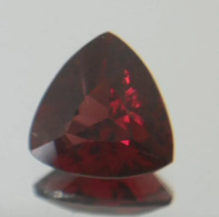 TRILLION CUT GARNET RASPBERRY RED GREAT COLOR