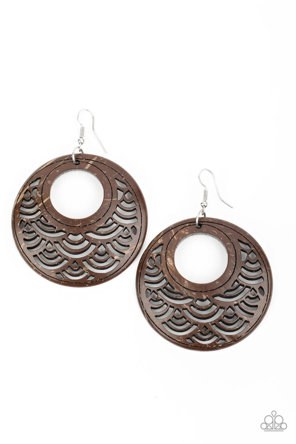 Tropical Canopy Brown-Earrings