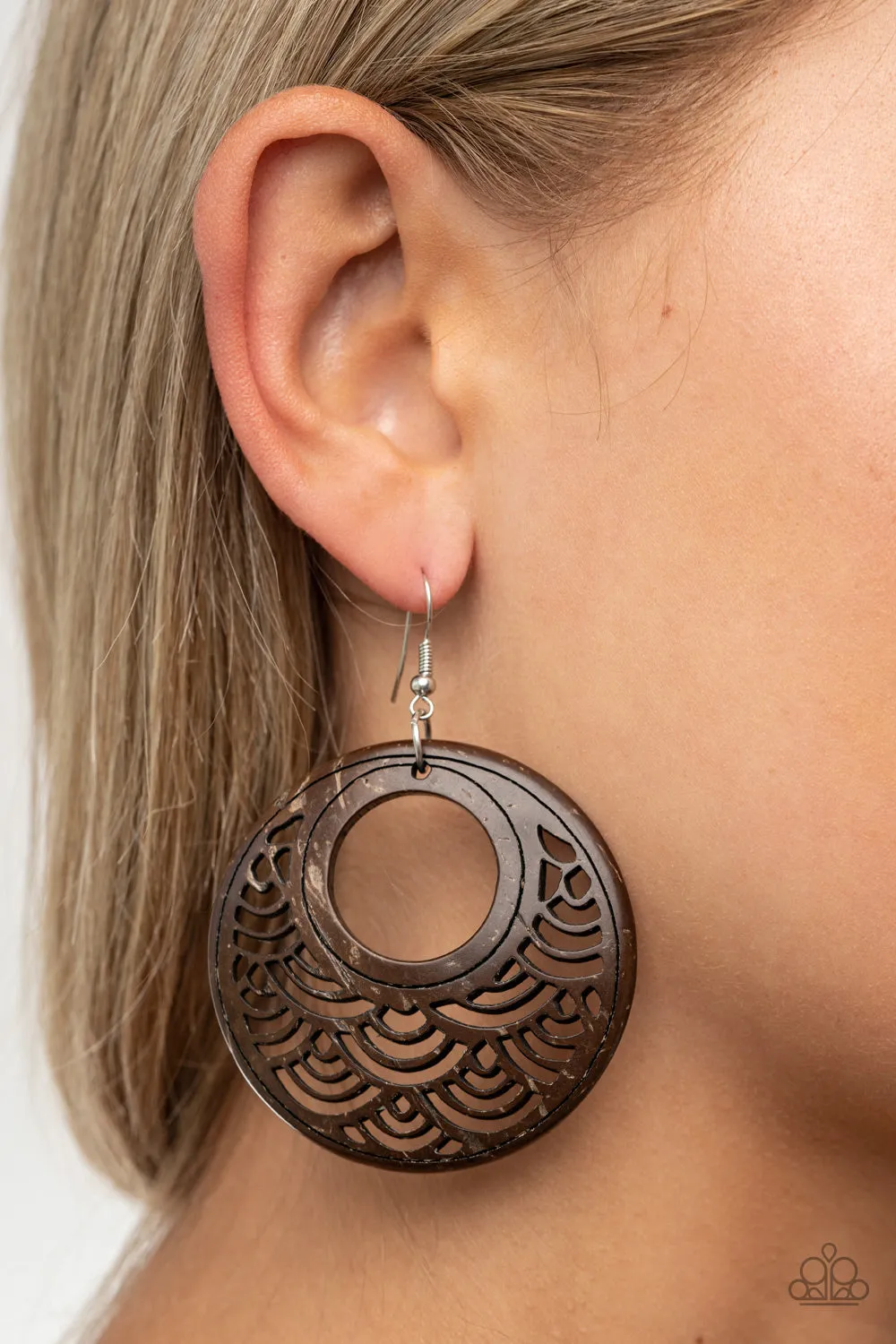 Tropical Canopy Brown-Earrings