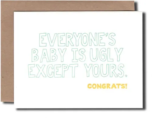 Ugly Baby Card