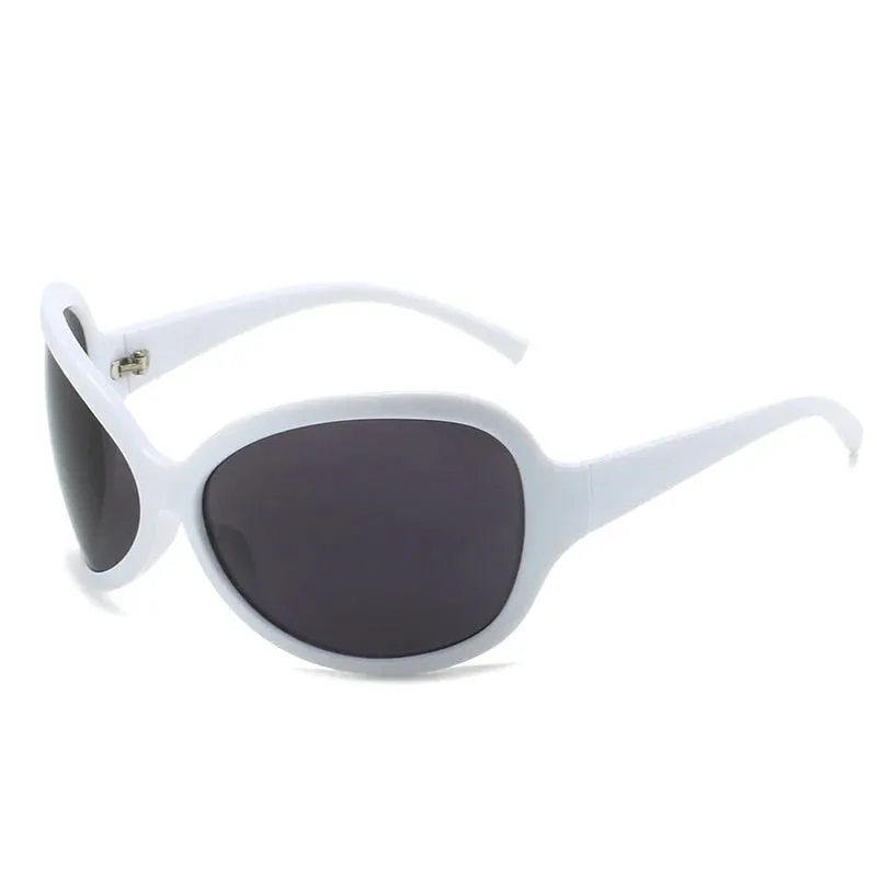 Unisex Punk Sports Luxury Designer UV400 Shades Oversized Wrap Sunglasses