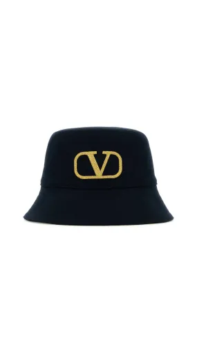 Valentino VLogo Bucket Hat - Black