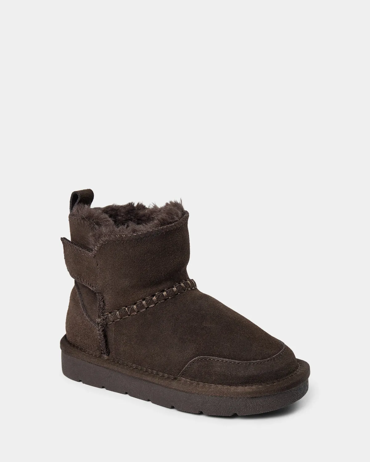 VALESK TEDDY BOOT - Dark brown