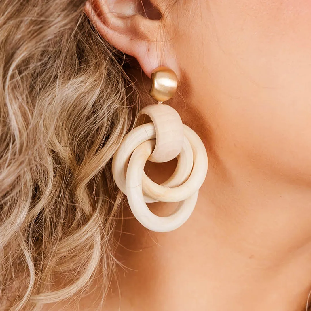 Vanilla Baby Earrings, Cream