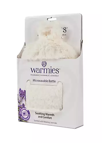 Warmies Fully Heatable Bottle Scented With French Lavender - Cream Fur | Kaleidoscope