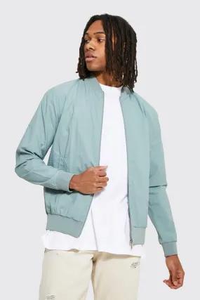 Washed Nylon Bomber