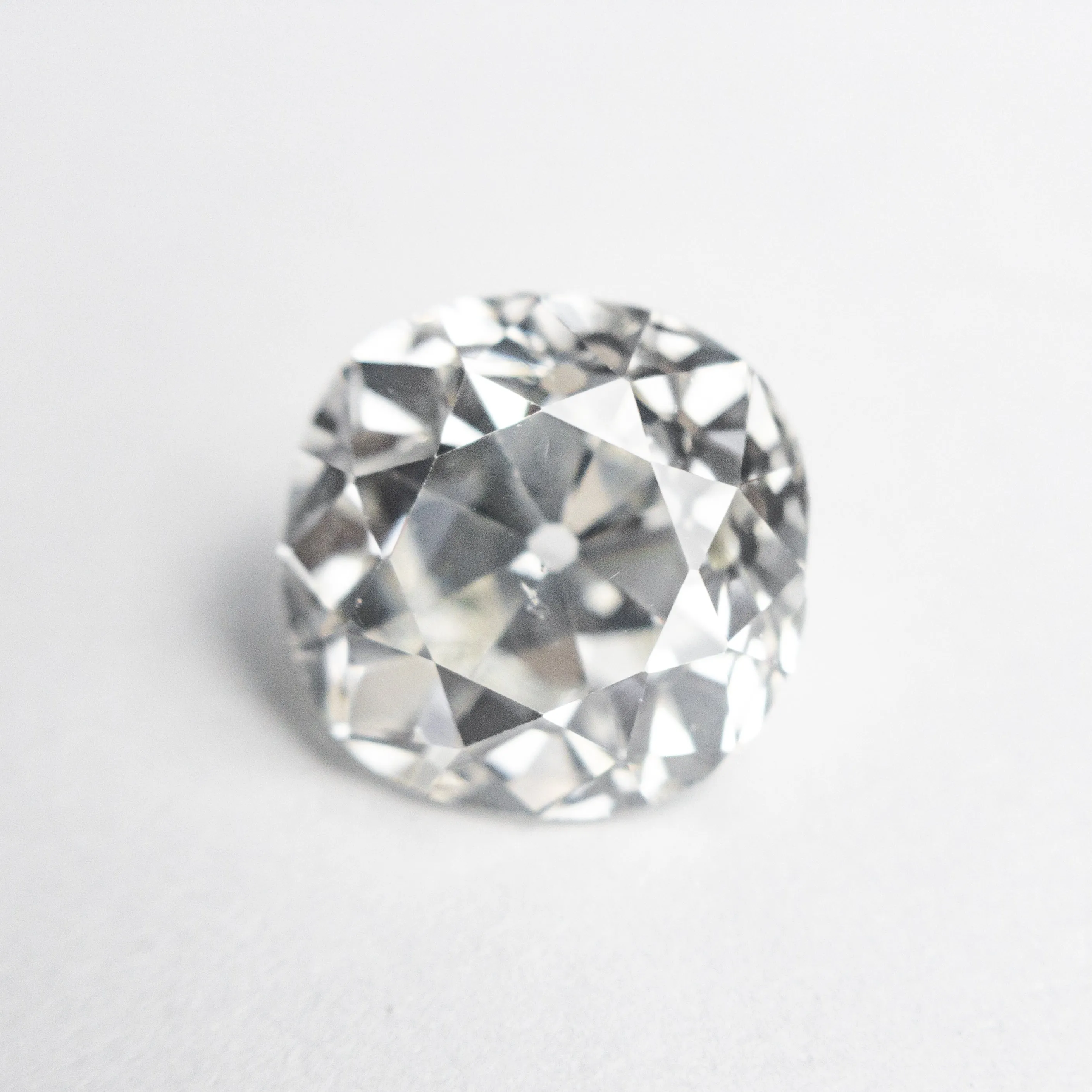 White Antique Old European Cut Diamond - 3.19ct Round