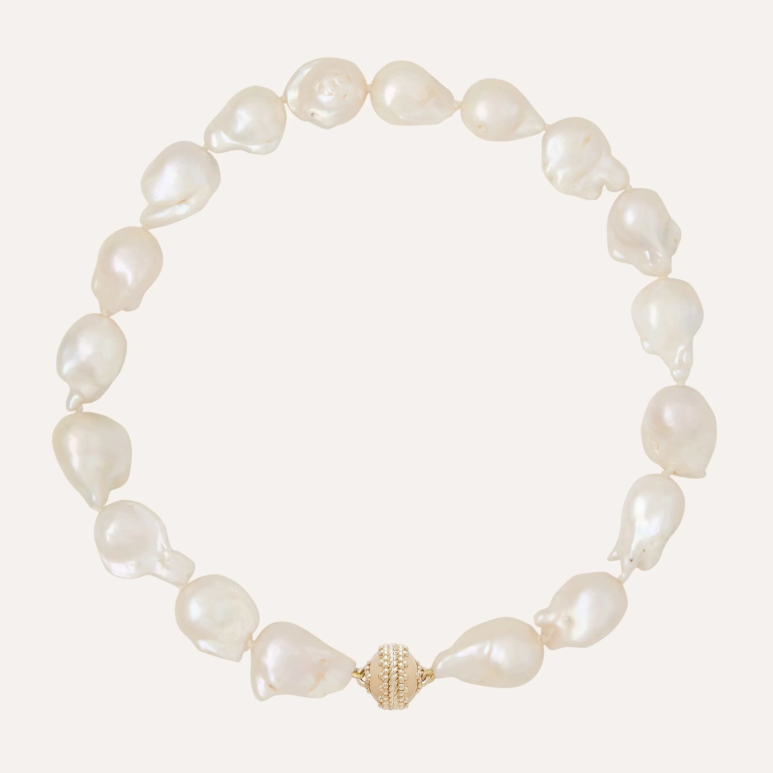 White Baroque 15-25mm Pearl Necklace