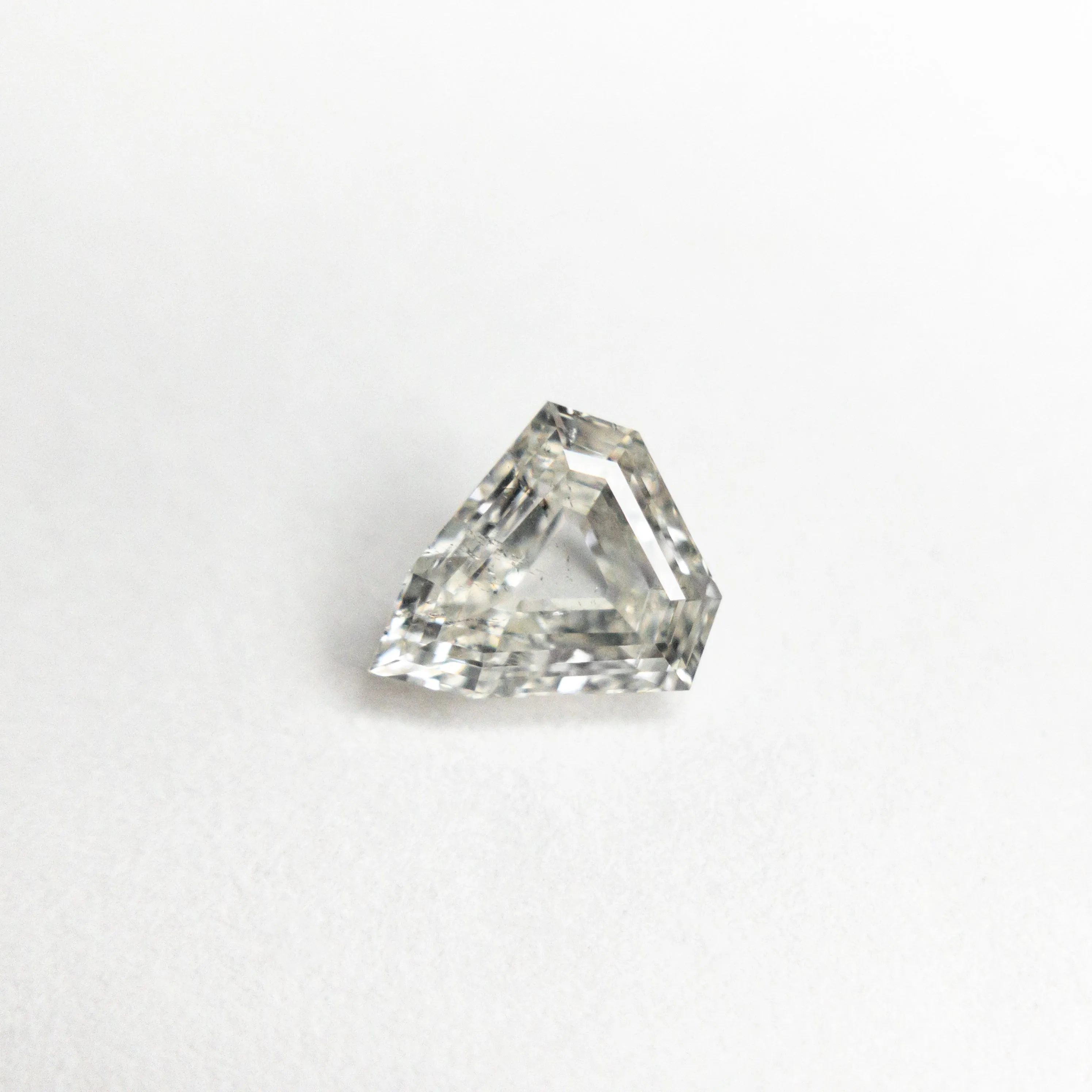 White Step Cut Diamond - 0.52ct Shield