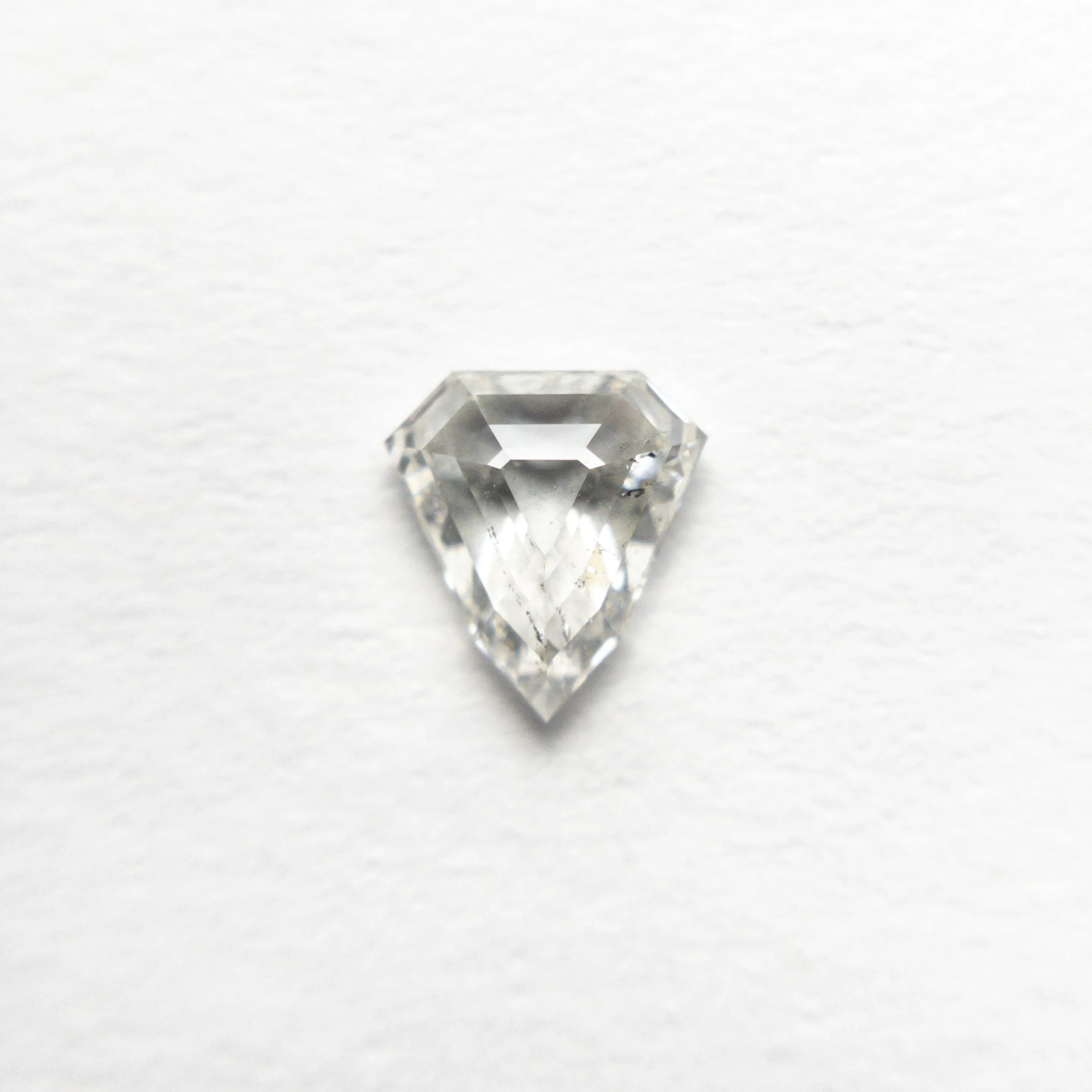 White Step Cut Diamond - 0.52ct Shield