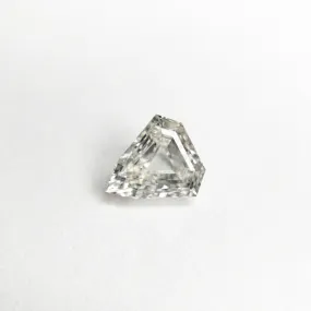 White Step Cut Diamond - 0.52ct Shield