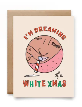 WHITE XMAS CARD