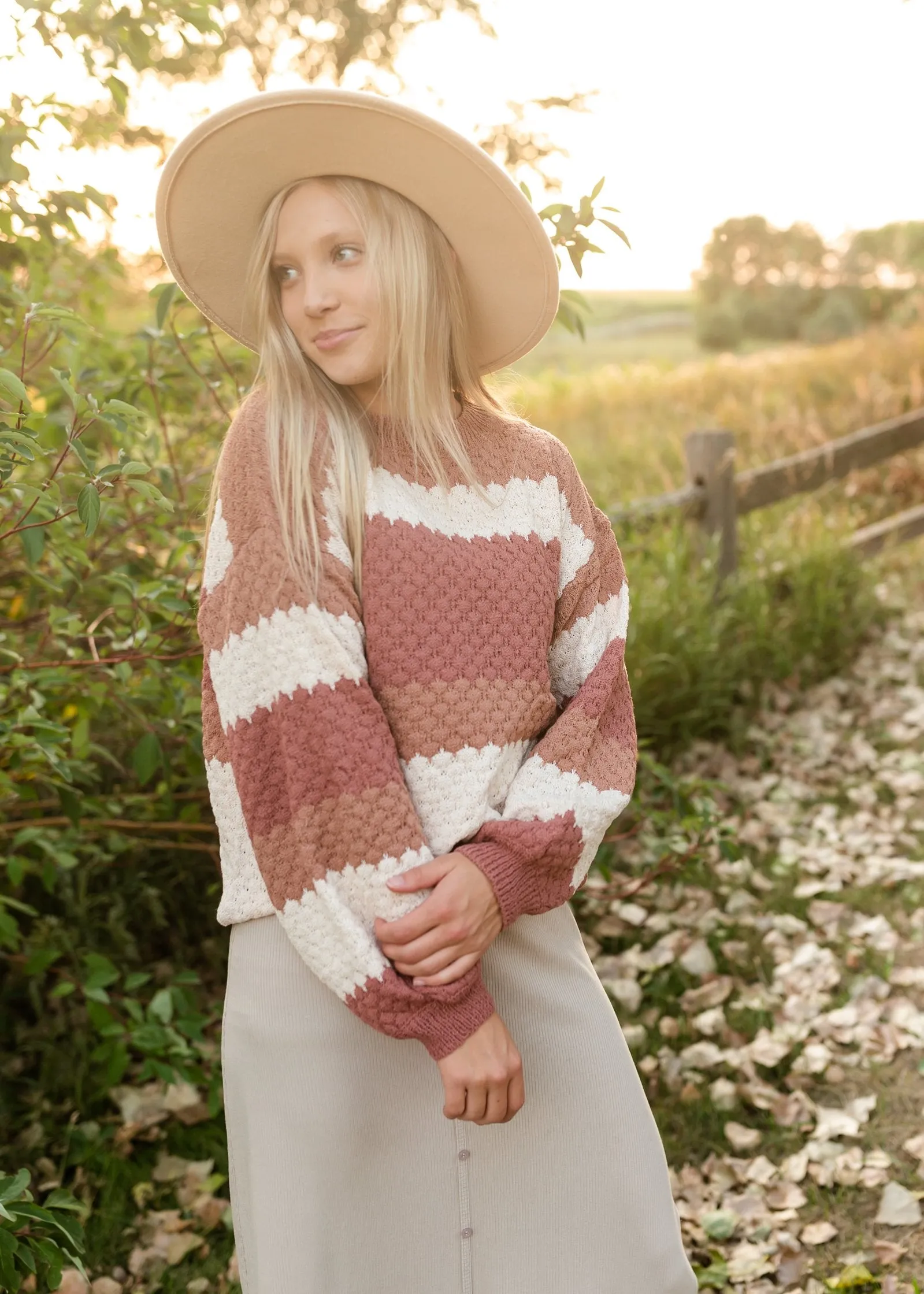 Wide Brim Ivory Boater Hat