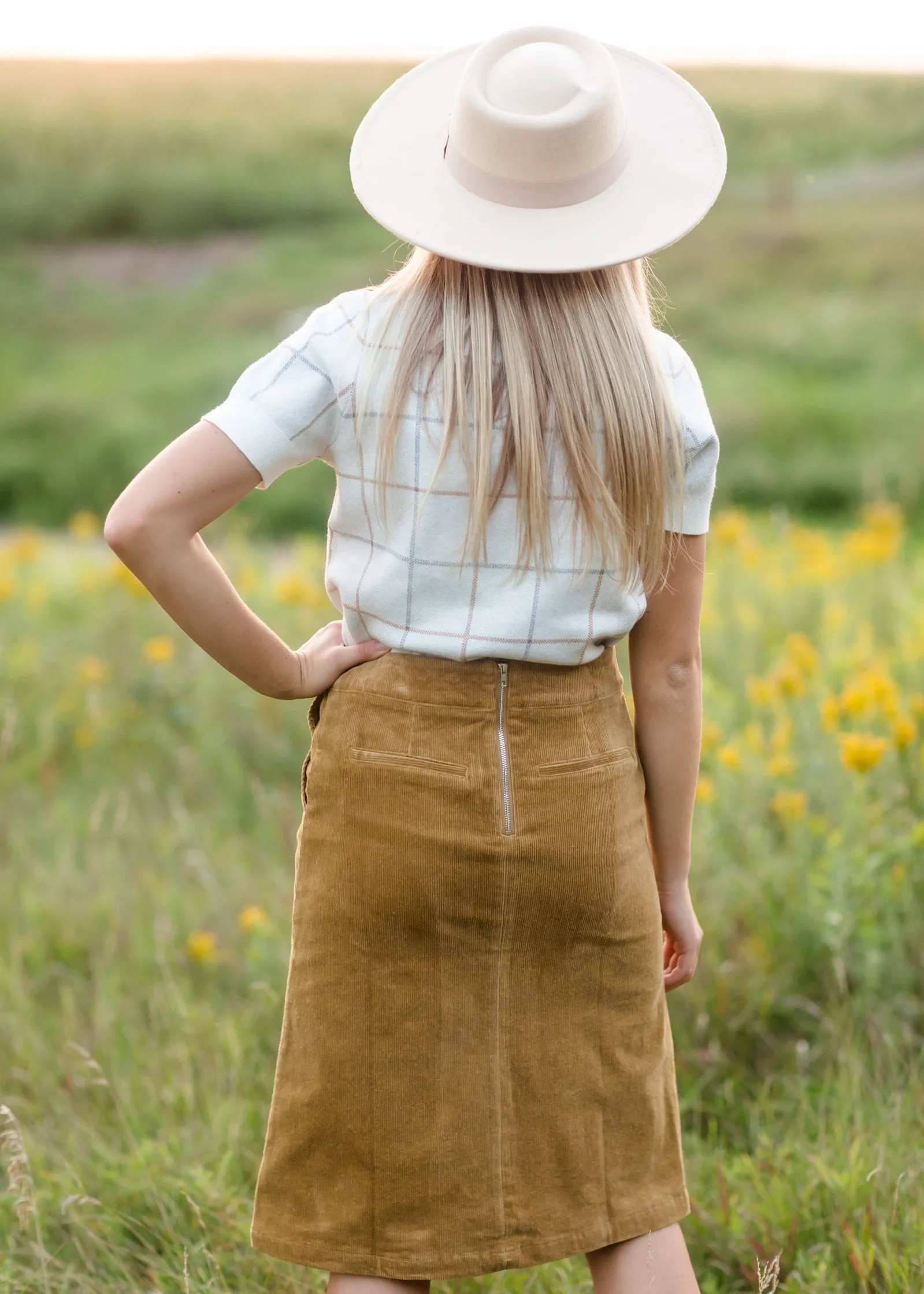 Wide Brim Ivory Boater Hat