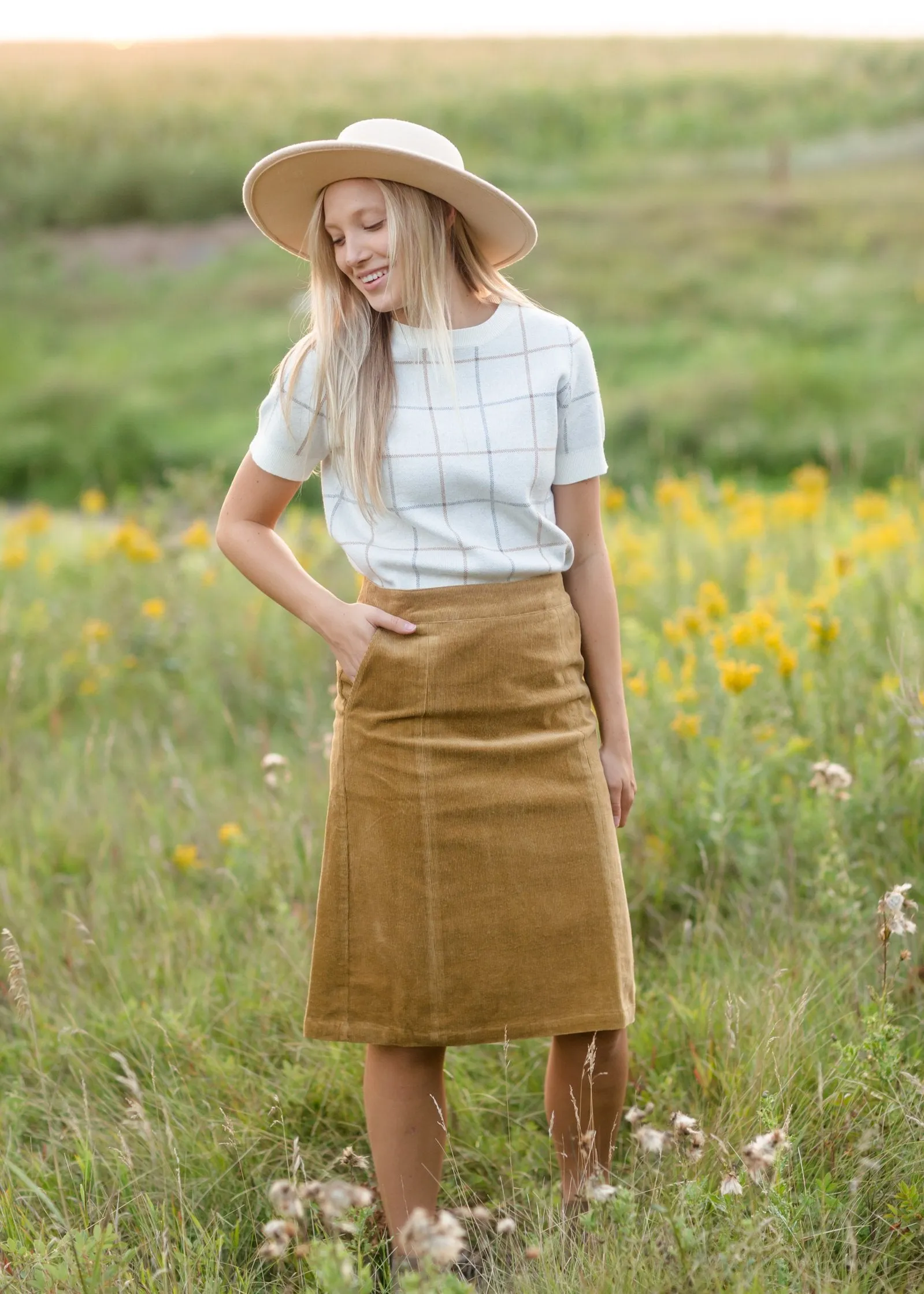 Wide Brim Ivory Boater Hat