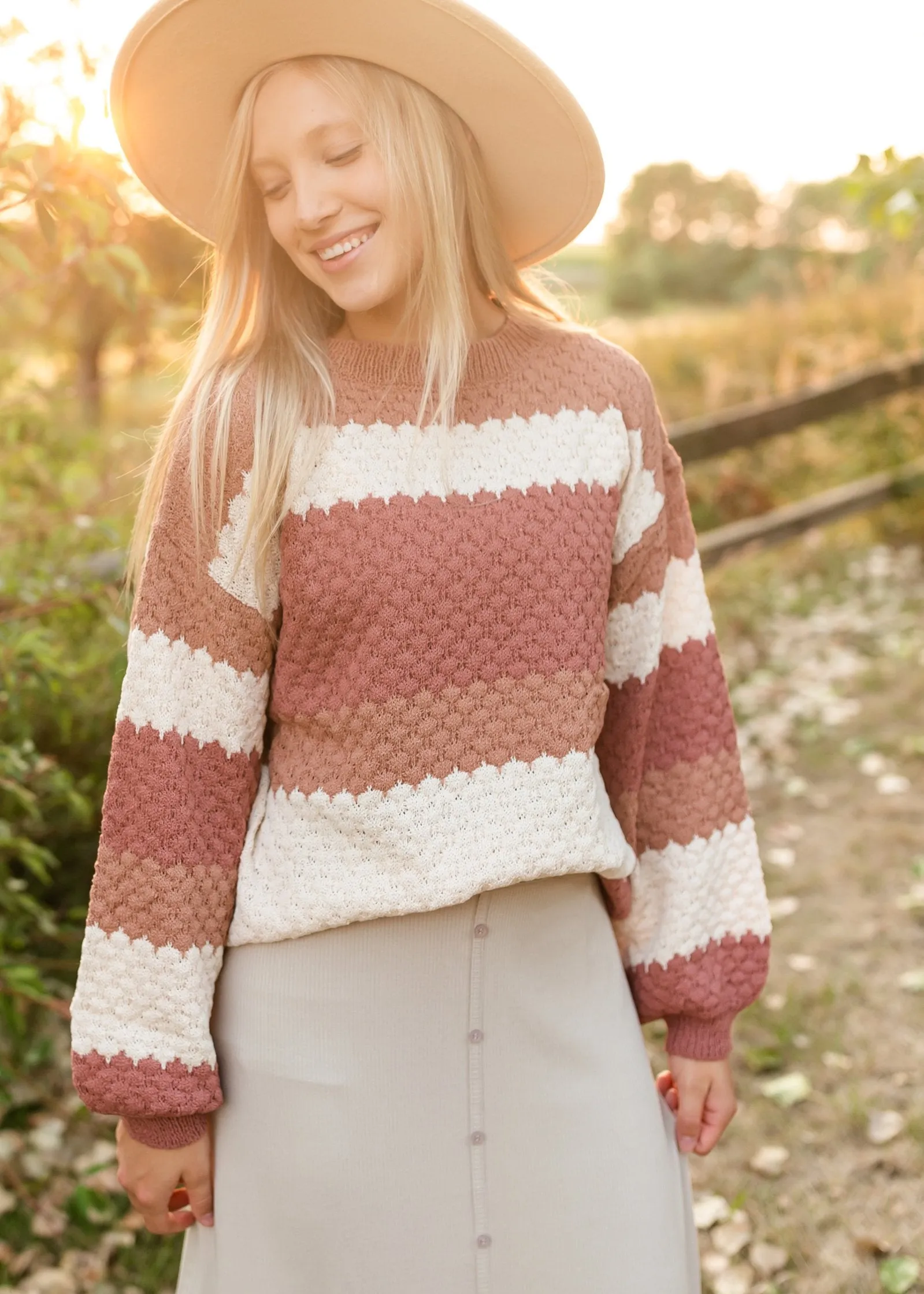 Wide Brim Ivory Boater Hat