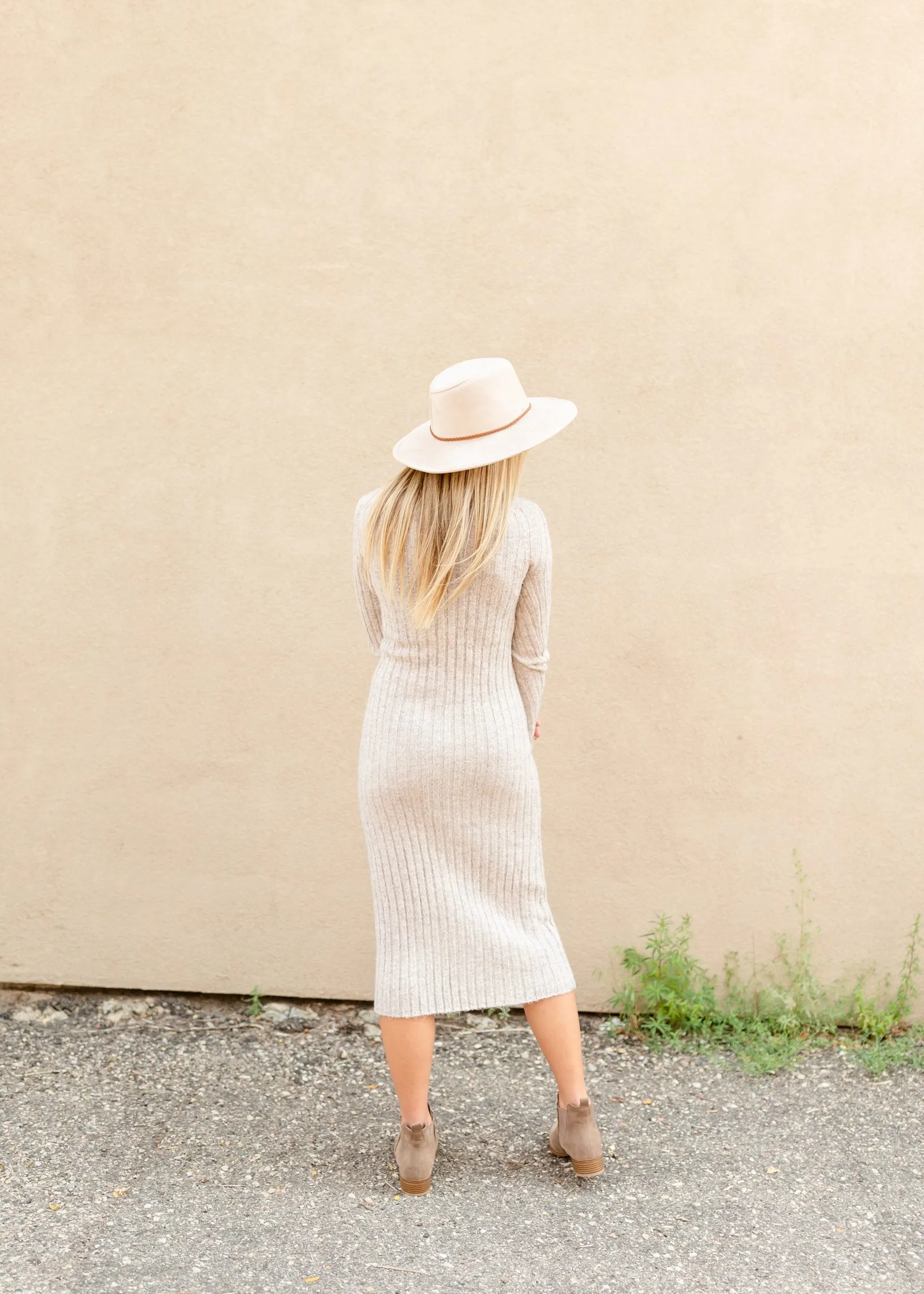 Wide Brim Ivory Boater Hat