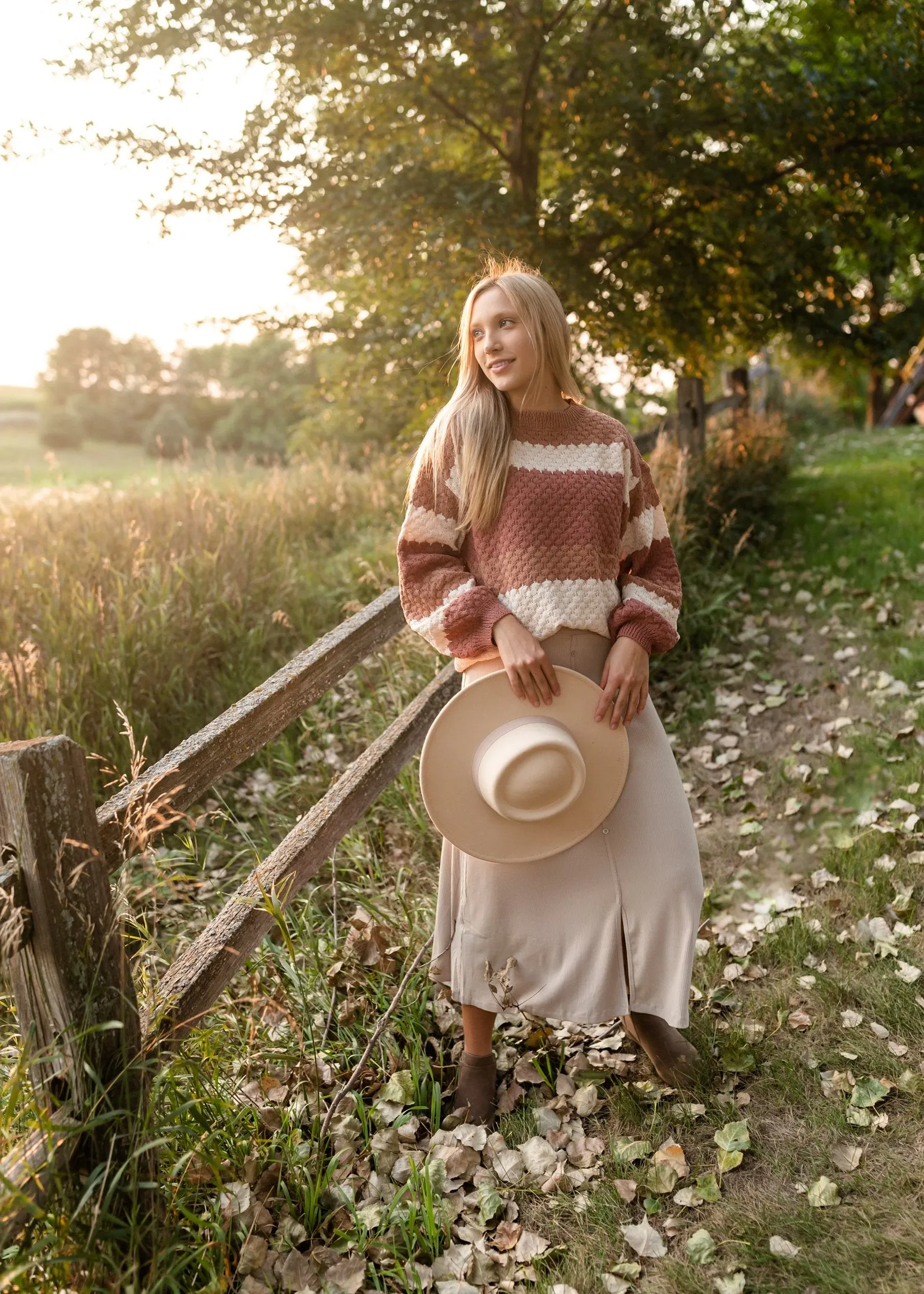 Wide Brim Ivory Boater Hat