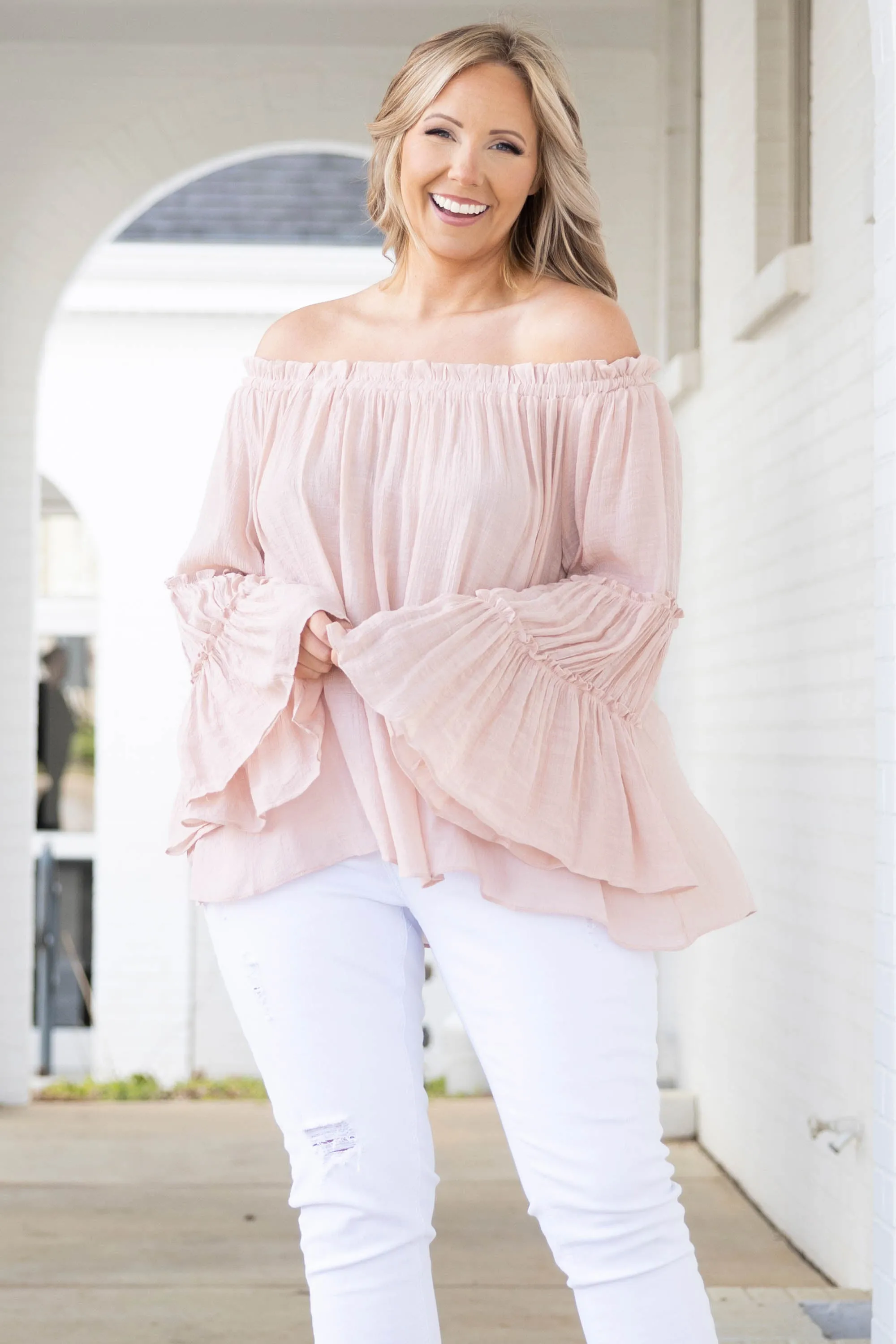 Woman In Me Top, Nude Pink