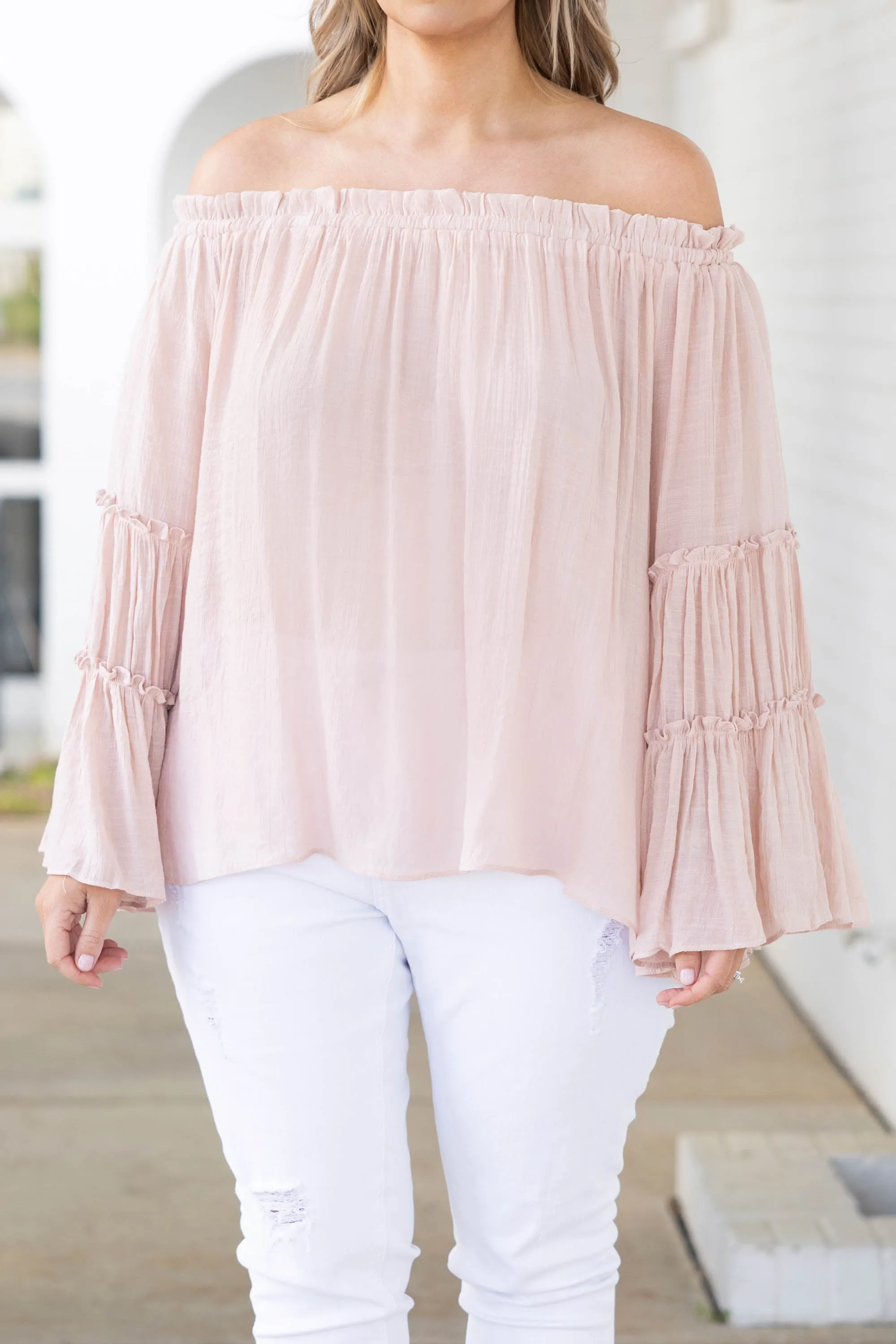 Woman In Me Top, Nude Pink