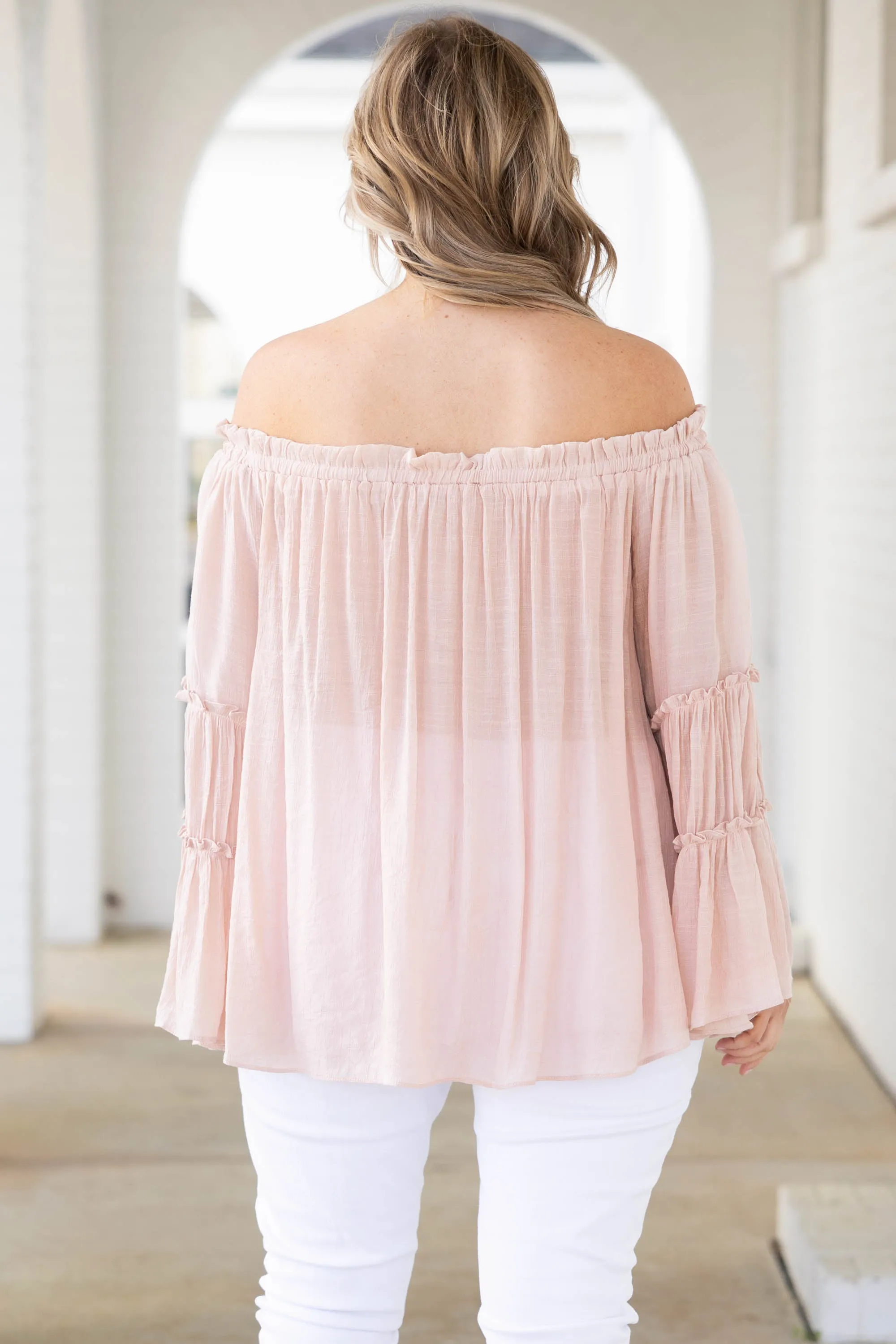 Woman In Me Top, Nude Pink