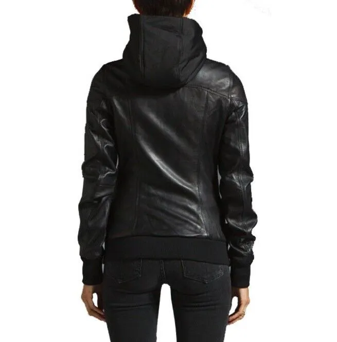 Women Hooded Bomber Jacket | Hooded Bomber Jacket