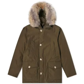 Woolrich Arctic Detachable Fur AnorakDark Green