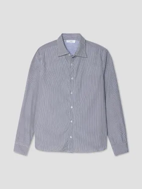 Yarn Dye Shirt - Navy Stripe