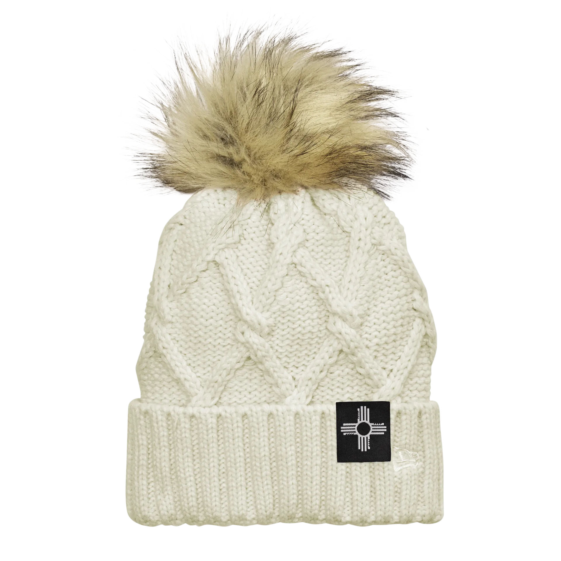 Zia Faux Fur Pom Beanie